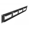 Patch Panel DeLOCK Easy 45 19 Zoll 4 x 90,5 x 45,2 mm 2U schwarz