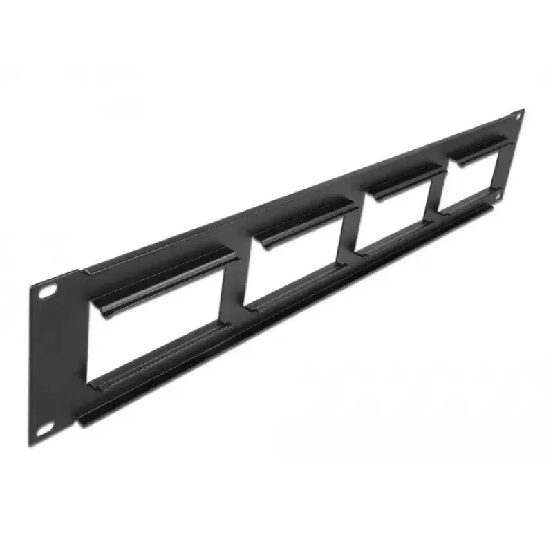 Patch Panel DeLOCK Easy 45 19 Zoll 4 x 90,5 x 45,2 mm 2U schwarz