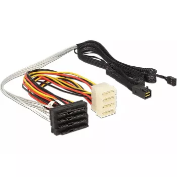 SAS-Kabel DeLOCK 83391 1 m Mehrfarbig