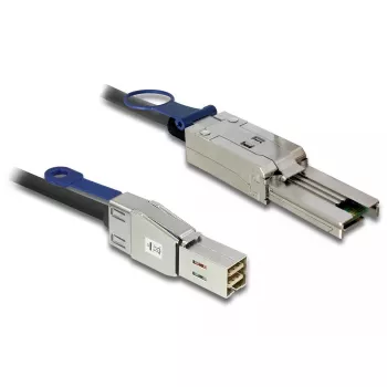 Netzwerkkabel DeLOCK 83734 Mini SAS HD SFF-8644 auf Mini SAS SFF-8088 1 m Schwarz