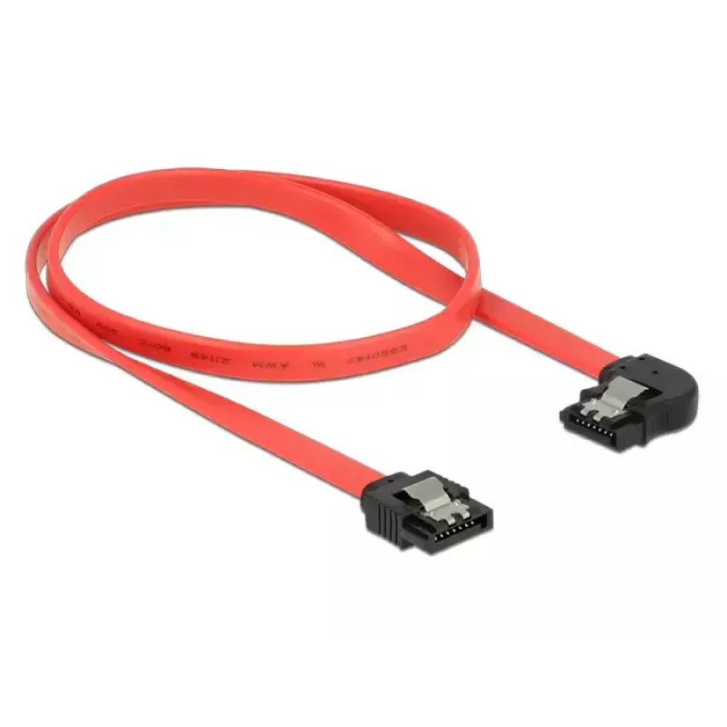 SATA-Kabel DeLOCK 83964 0,5 m Schwarz Rot