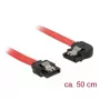 SATA-Kabel DeLOCK 83964 0,5 m Schwarz Rot