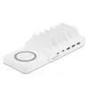 Freistehendes Ladegerät DeLOCK USB- und kabelloses Ladegerät 2 x USB Typ-C PD + 3 x USB Typ-A mit 110 W