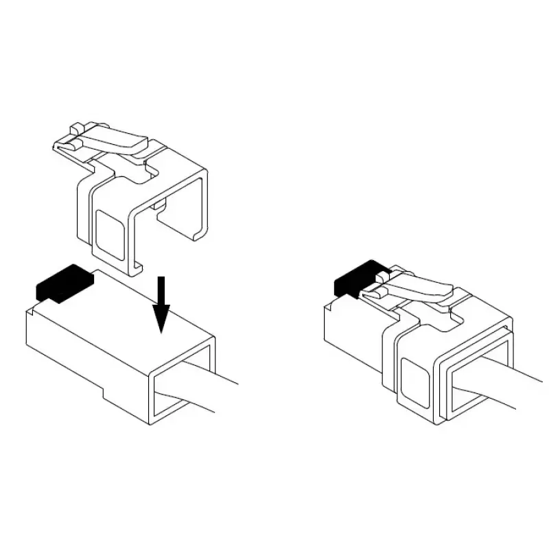 Kabelklemme DeLOCK 86421 RJ45 Mehrfarbig 40 Stück