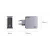 Ugreen Nexode Pro 160W GaN Ladegerät mit USB-C-Kabel Universal Schwarz, Grau AC Schnellladung Indoor