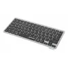 Manhattan Ultra schlank Dual-Mode Wireless Tastatur, Deutsches QWERTZ-Layout, Bluetooth (v3.0) und Wireless (2,4 GHz), 78 flache Scherentasten, automatische Energieverwaltung, Reichweite 10 m, USB-A-Mikroempfänger, AAA-Batterie (im Lieferumfang enthalten), Windows und Mac, Drei Jahre Garantie