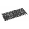 Manhattan Ultra schlank Dual-Mode Wireless Tastatur, Deutsches QWERTZ-Layout, Bluetooth (v3.0) und Wireless (2,4 GHz), 78 flache Scherentasten, automatische Energieverwaltung, Reichweite 10 m, USB-A-Mikroempfänger, AAA-Batterie (im Lieferumfang enthalten), Windows und Mac, Drei Jahre Garantie