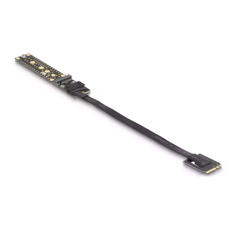 DeLOCK Riser-Karte NVMe M.2 Key A+E männlich zu Key M Slot 20 cm Kabel