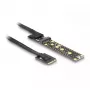 DeLOCK Riser-Karte NVMe M.2 Key A+E männlich zu Key M Slot 20 cm Kabel