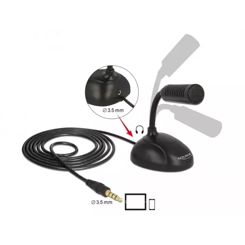 Mobiltelefon-Mikrofon DeLOCK 65872