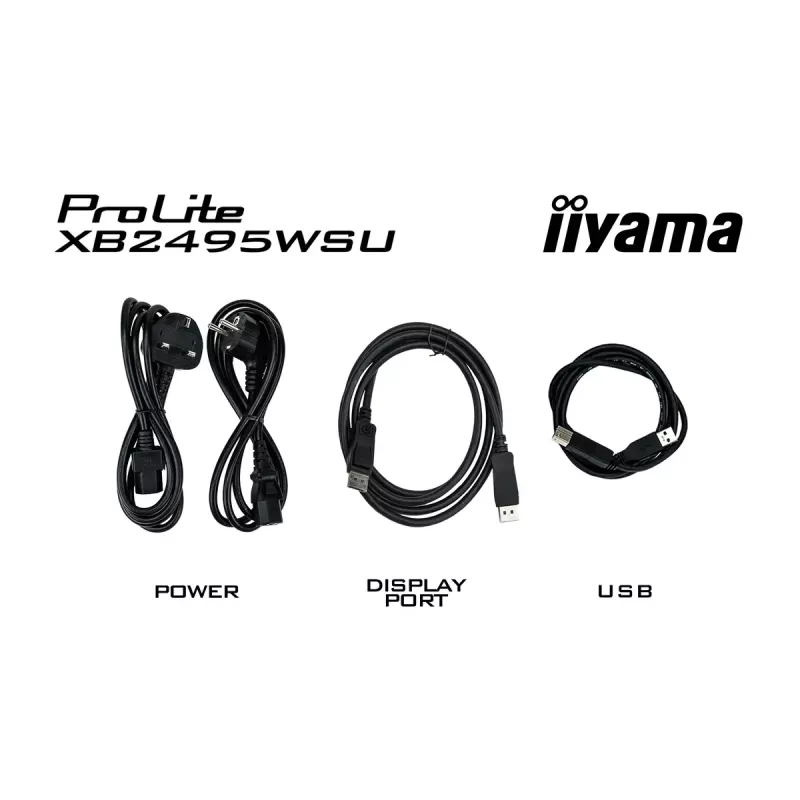 Monitor IIYAMA ProLite XB2495WSU-B1 61,2 cm (24.1 Zoll) 1920×1200 IPS Full HD, 4 ms, USB 3.2 Hub, höhenverstellbar, Lautsprecher