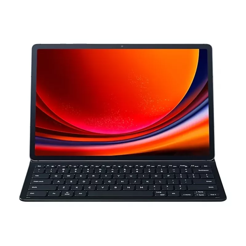 Tablet-Tastatur Samsung EF-DX810BBGGDE für Galaxy Tab S9+ — QWERTZ deutsches Layout, Pogo-Pin-Docking, Schwarz