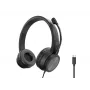 Headset CONCEPTRONIC POLONA05BC — Stereo USB-C, Geräuschunterdrückendes Mikrofon, Ohraufliegend, 2 m Kabel, 20–22000 Hz, Schwarz