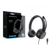 Headset CONCEPTRONIC POLONA05BC — Stereo USB-C, Geräuschunterdrückendes Mikrofon, Ohraufliegend, 2 m Kabel, 20–22000 Hz, Schwarz