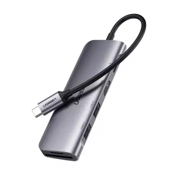 Ugreen 15214 Laptop-Dock/Port-Replikator Kabelgebunden USB 3.2 Gen 1 (3.1 Gen 1) Typ-C Lila, Metallic