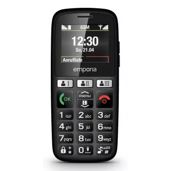 Emporia emporiaHAPPY 4,6 cm (1,81 Zoll) 70 g Schwarz Einsteiger-Handy