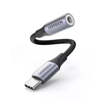 Ugreen 80154 Mobiltelefonkabel Schwarz, Grau USB C 3,5mm