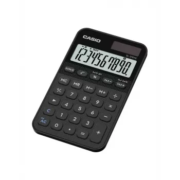Taschenrechner CASIO SL-310YC im Taschenformat, einfach, 10-stellig, Batterie und Solar, Steuer- und Gewinnfunktionen, schwarz