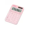 Desktop-Basisrechner CASIO MS-20YC — 12-stellig, Steuer- & Gewinnfunktionen, Batterie/Solar, Hellrosa
