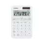Desktop Basisrechner CASIO MS-20YC — 12-stellig, Batterie/Solar, Steuer- und Gewinnfunktionen, weiß