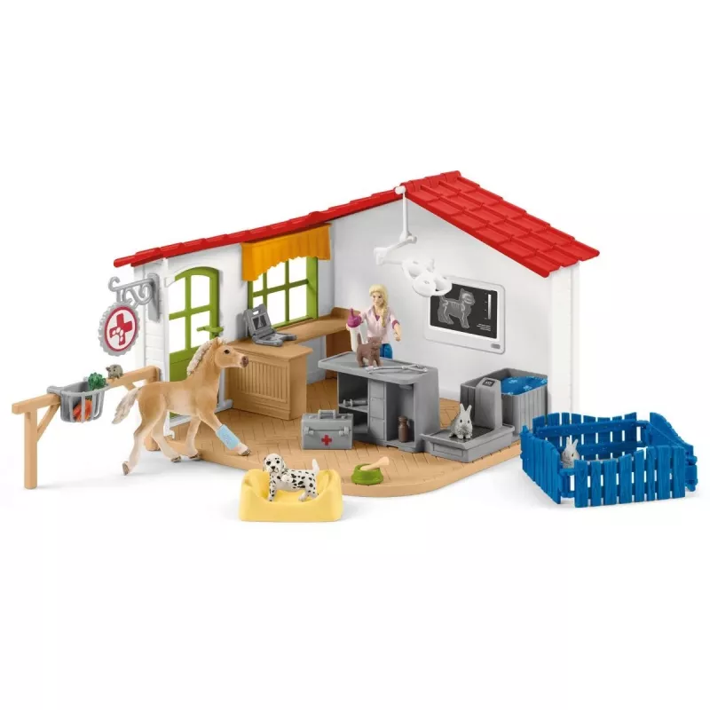 Tierarztpraxis mit Tieren Schleich 42502