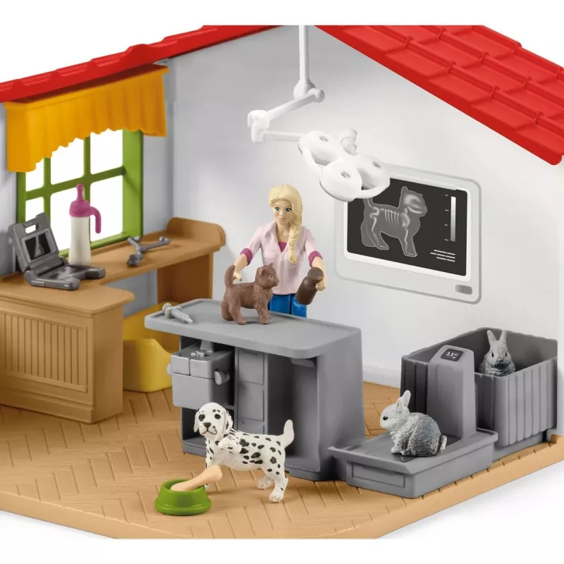 Tierarztpraxis mit Tieren Schleich 42502