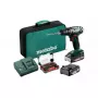 Kompakt-Akku-Bohrschrauber Metabo BS 18 — 18 V LiPo, 1,3 kg, Schnellspannbohrfutter, 1 cm, 1600 U/min, 20 mm Holz
