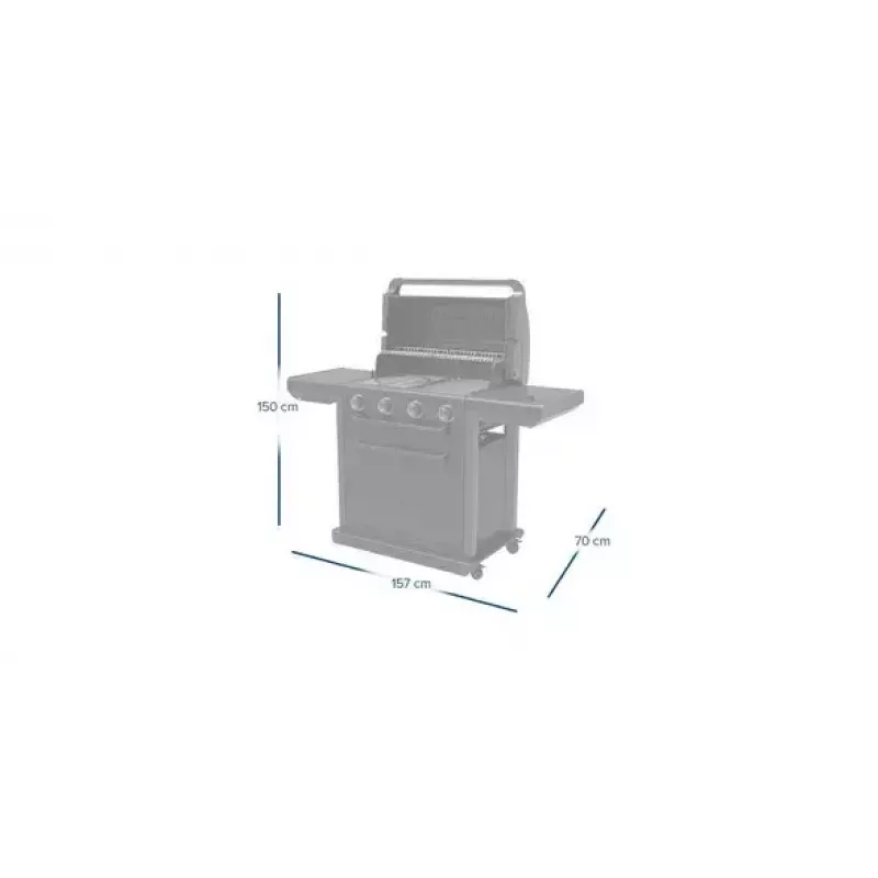 Grill Campingaz 4 Series Classic 4 Series Onyx S 37386 Gas Schwarz 15,9 W