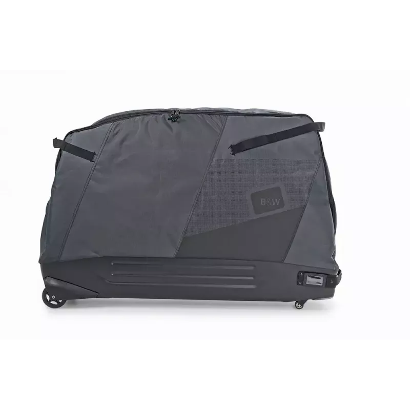 Fahrrad-Transporttasche b&w international Bike.bag 2.0 — Transportkoffer, ABS & Polyester, 1360×297×854 mm, schwarz/grau