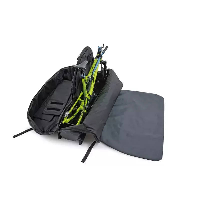 Fahrrad-Transporttasche b&w international Bike.bag 2.0 — Transportkoffer, ABS & Polyester, 1360×297×854 mm, schwarz/grau