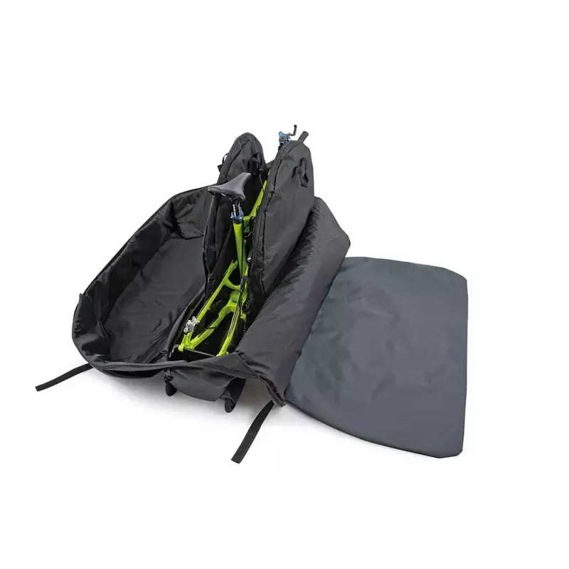 Fahrrad-Transporttasche b&w international Bike.bag 2.0 — Transportkoffer, ABS & Polyester, 1360×297×854 mm, schwarz/grau