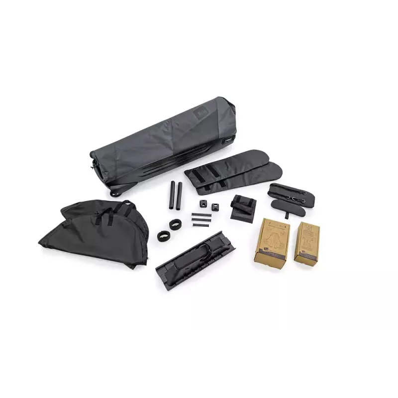 Fahrrad-Transporttasche b&w international Bike.bag 2.0 — Transportkoffer, ABS & Polyester, 1360×297×854 mm, schwarz/grau