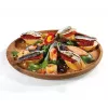 Servierplatte Zassenhaus Snackteller Holz rund 30 cm