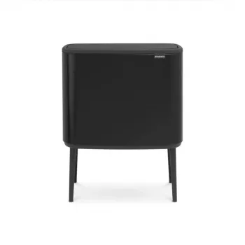 Mülleimer Brabantia 316203 34L Rechteckig Stahl Schwarz