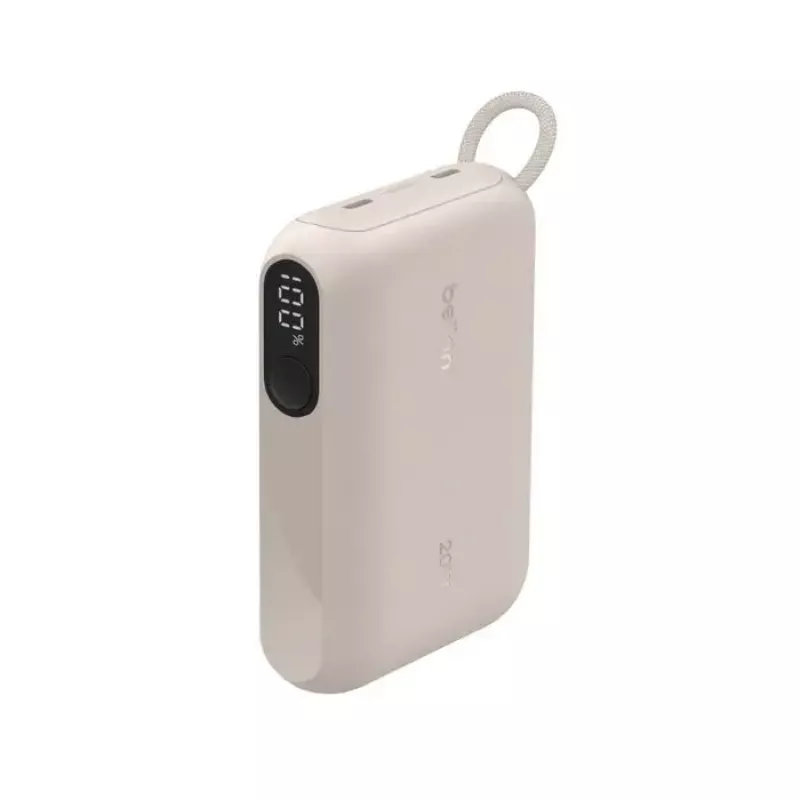 Tragbare Powerbank Belkin BPB027hqSD 10000 mAh, Sand, 2 × USB‑C-Anschlüsse