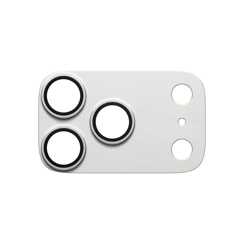Kameraschutz PanzerGlass Fender für iPhone 17 Pro – silber, Silikon, kratz- und stoßfest