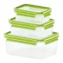 EMSA 515585 Frischhaltedose Rechteckige Box Transparent 6 Stück