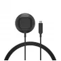Ladegerät Belkin UltraCharge WIA013HQBK — kabelloses USB-Schnellladegerät für Smartwatch und Smartphone, für den Innenbereich, 2 m Kabel, schwarz