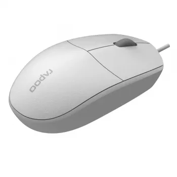 Kabelgebundene optische Maus Rapoo N100 weiß USB (18102)