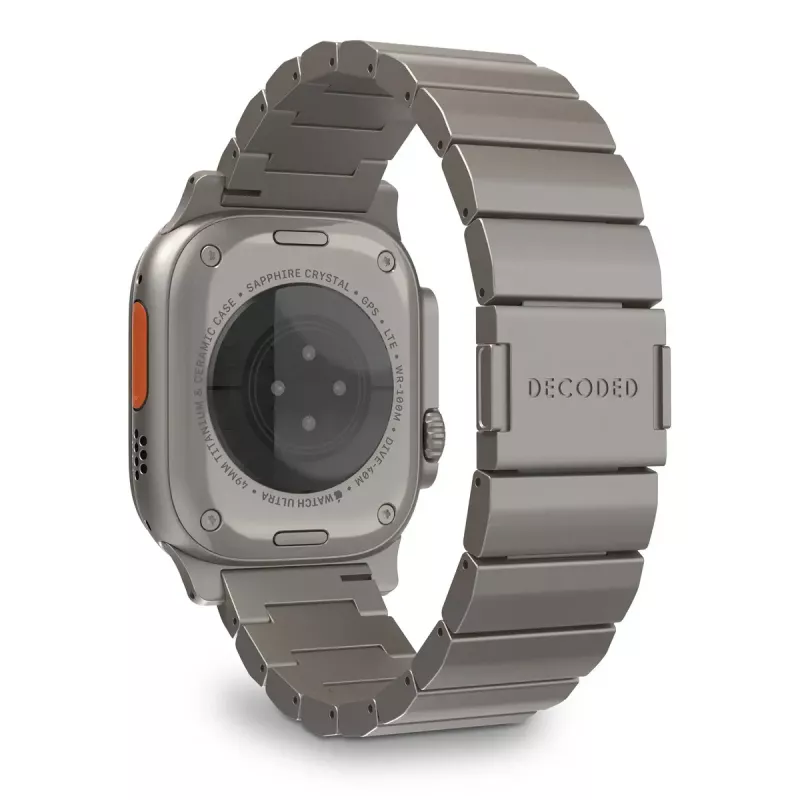 Uhrenarmband Decoded Traction Armband Titan — kompatibel mit Smartwatches, Handgelenk 130–225 mm, 1 Stk.