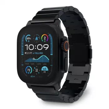 Armband für Smartwatch Decoded Traction Band Schwarz Titanium — Handgelenksumfang 130–225 mm, 1 Stk.