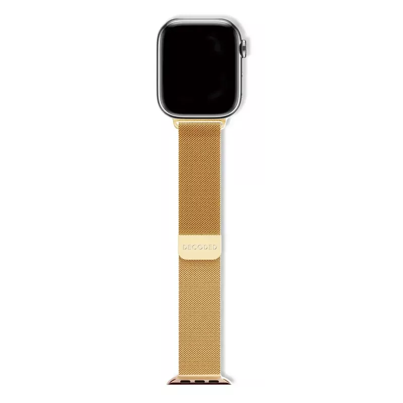 Armband für Smartwatch Decoded Traction Strap Gold, Edelstahl, goldfarben, 1 Stück