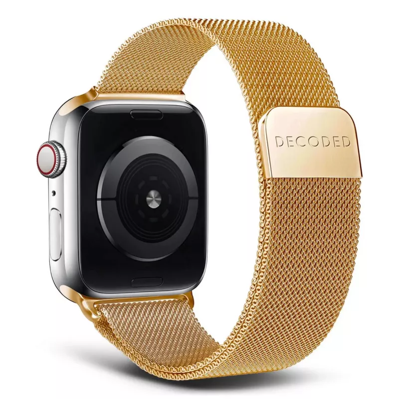 Armband für Smartwatch Decoded Traction Strap Gold, Edelstahl, goldfarben, 1 Stück