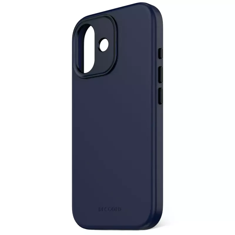 Handyhülle Decoded D25IPO17BCS9TY für iPhone 17 — Hülle, passend für bis zu 16 cm (6,3 Zoll), marineblau, Mikrofaser und PU