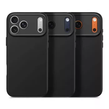 Decoded Silikon-Rückabdeckung für Apple iPhone 17 Pro Max — kompatibel mit 6,9 Zoll (17,5 cm), schwarz, Mikrofaser/PU