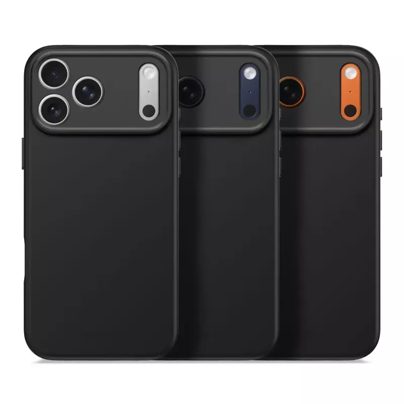Decoded Silikon-Rückabdeckung für Apple iPhone 17 Pro Max — kompatibel mit 6,9 Zoll (17,5 cm), schwarz, Mikrofaser/PU