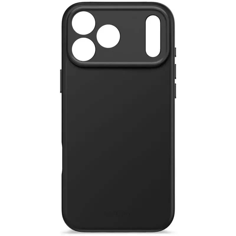 Decoded Silikon-Rückabdeckung für Apple iPhone 17 Pro Max — kompatibel mit 6,9 Zoll (17,5 cm), schwarz, Mikrofaser/PU