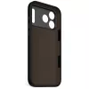 Decoded Silikon-Rückabdeckung für Apple iPhone 17 Pro Max — kompatibel mit 6,9 Zoll (17,5 cm), schwarz, Mikrofaser/PU
