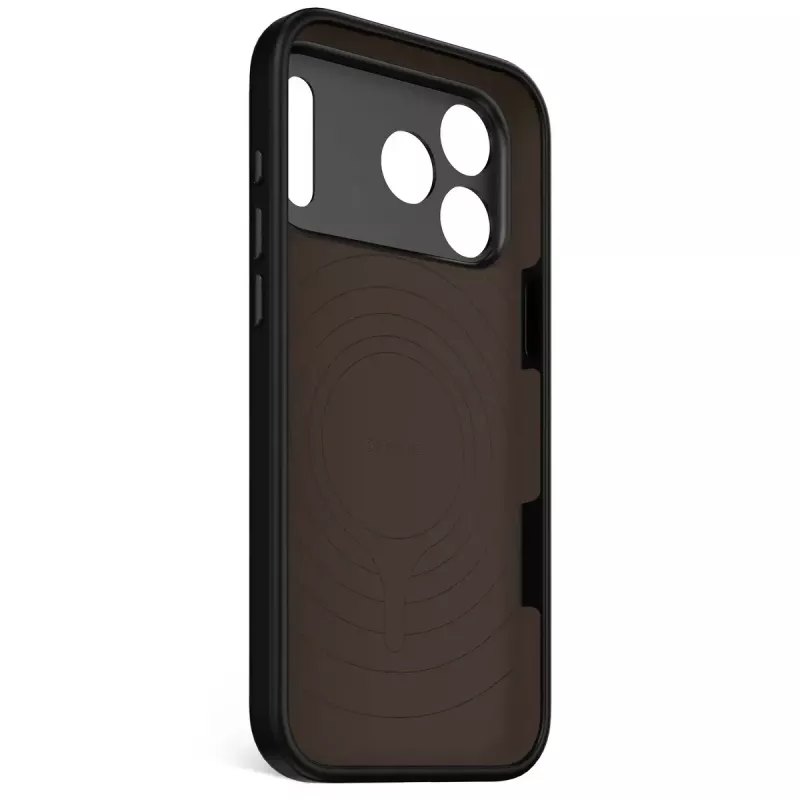 Decoded Silikon-Rückabdeckung für Apple iPhone 17 Pro Max — kompatibel mit 6,9 Zoll (17,5 cm), schwarz, Mikrofaser/PU