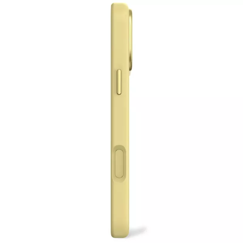 Dekodierte Silikon-Rückabdeckung für Apple iPhone 17 Pro Max, kompatibel mit 6,9 Zoll (17,5 cm) Bildschirmen, gelb